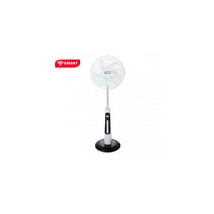❄️Ventilateur Rechargeable 16" SMART TECHNOLOGY - STV-630 - Blanc - Avec télécommande – Grille de sécurité enfant – 1 mois de garantie