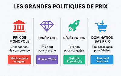 🌍 Les grandes politiques de prix : stratégies et impacts